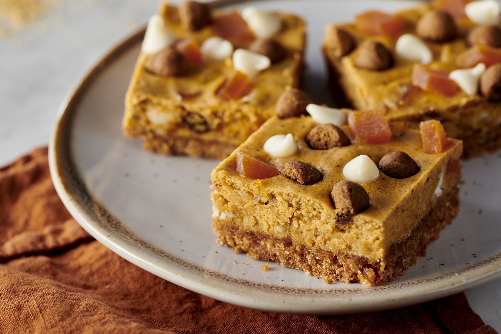 Pumpkin Spice Latte Cheesecake Bars