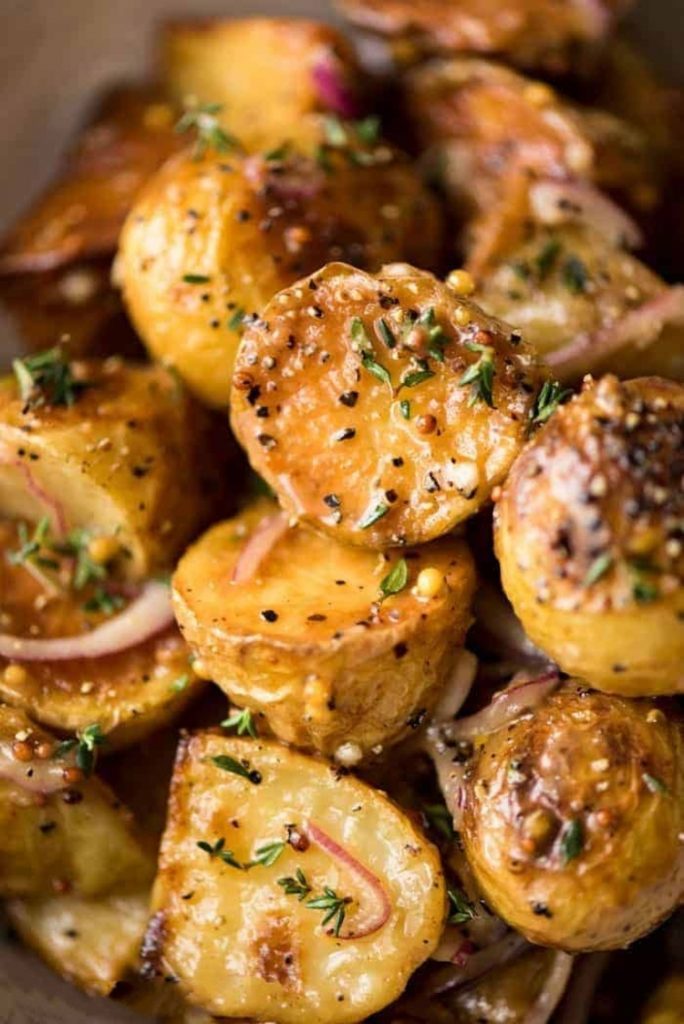 Honey Mustard Roasted Potatoes