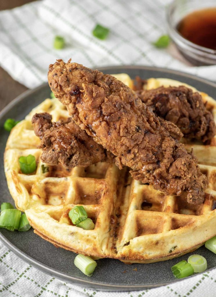 Crispy Fried Chicken and Waffles