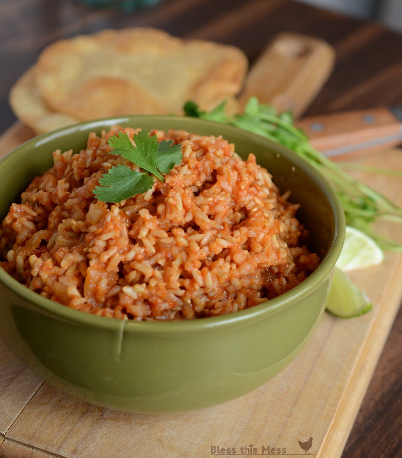Easy Spanish Rice in the Rice Cooker - Bless This Mess