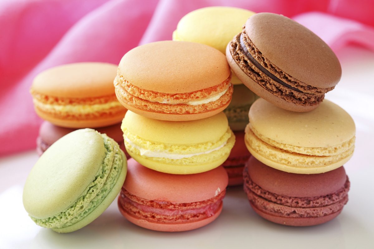 Nut-Free Macarons on a plate