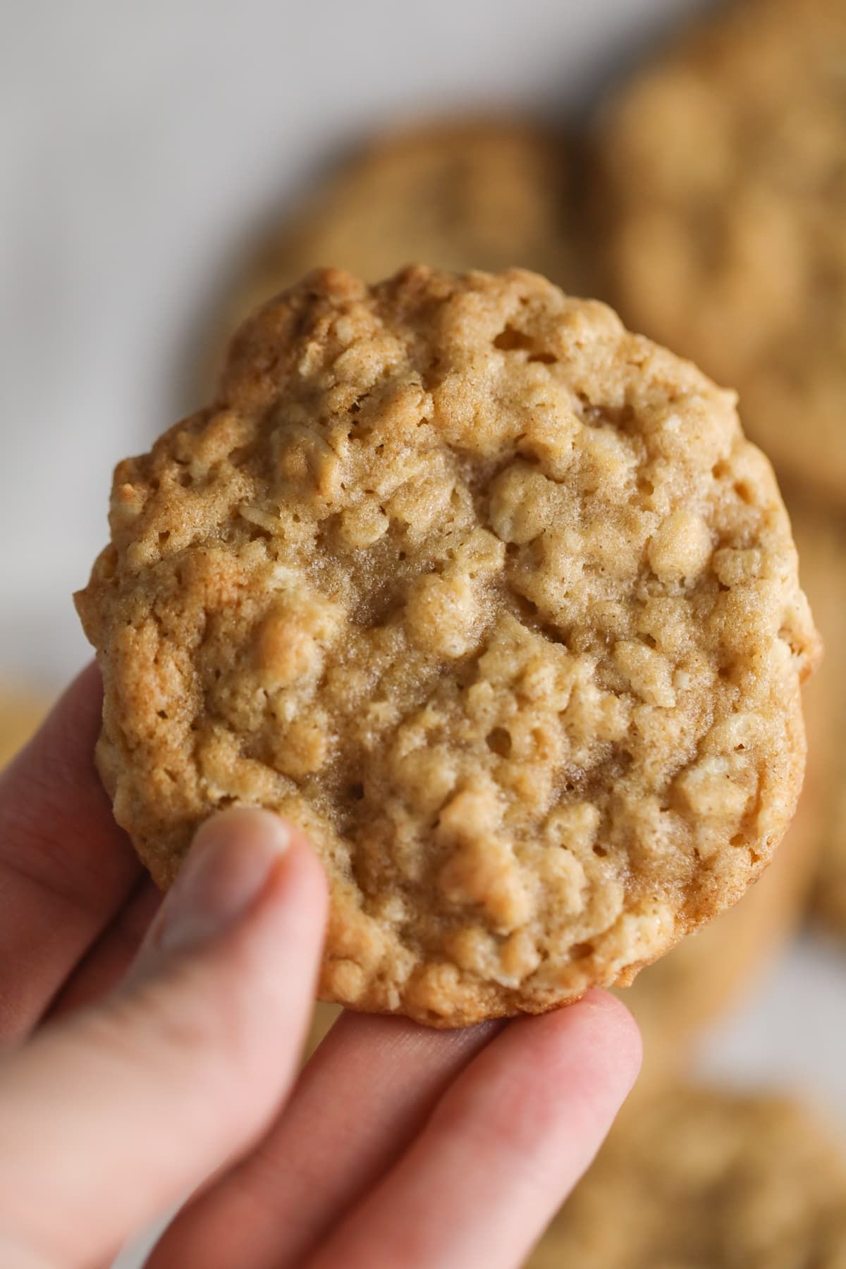 Soft and chewy oatmeal cookies