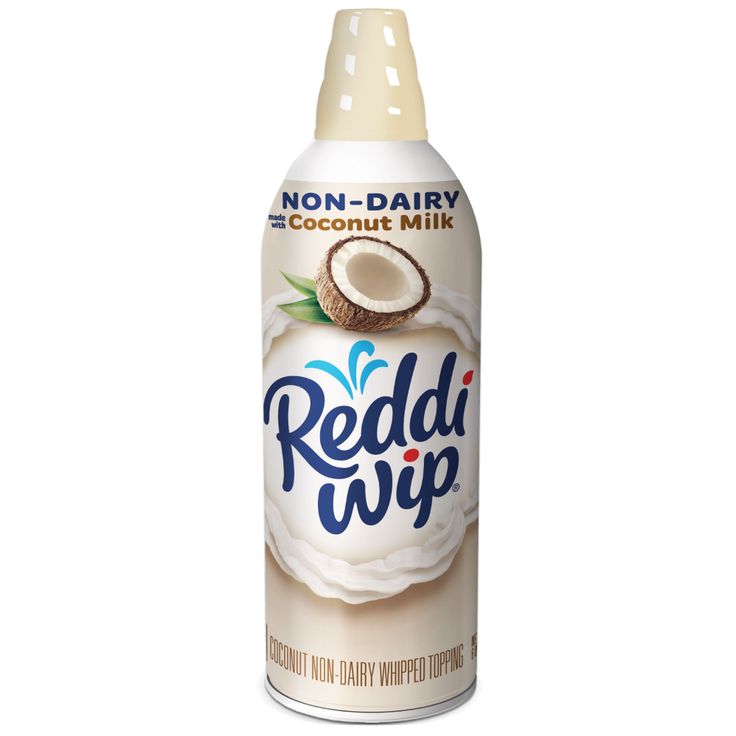 Reddi Wip Non Dairy Whipped Topping Made with Coconut Milk, Vegan, 6 OZ