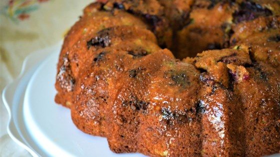 Fat-free Lemon Blueberry Zucchini Cake