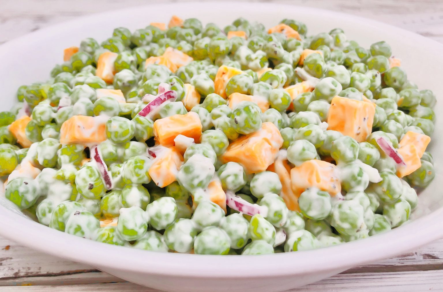Green Pea and Cheddar Salad