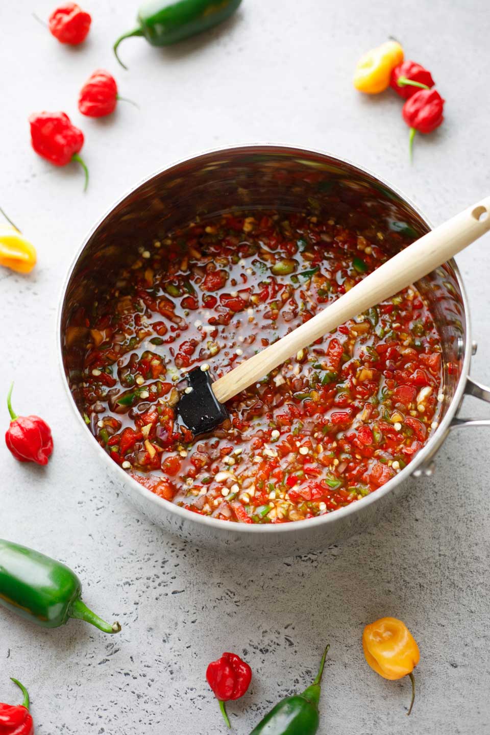 Sweet and Spicy Pepper Relish - Two Healthy Kitchens