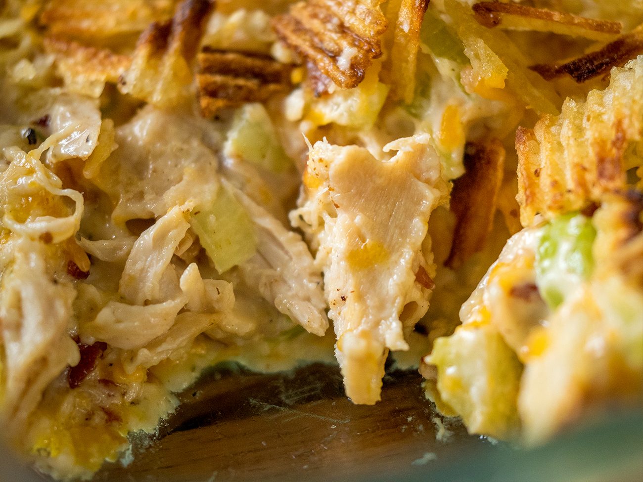 Crispy Hot Chicken Salad Casserole