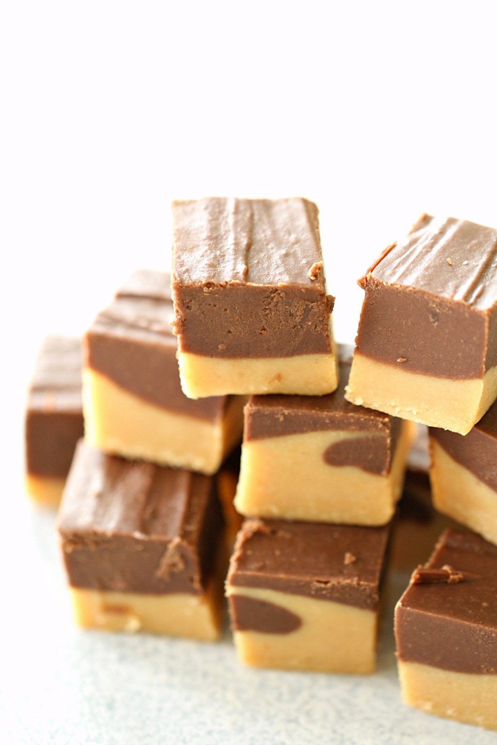 Double Decker Chocolate Peanut Butter Fudge