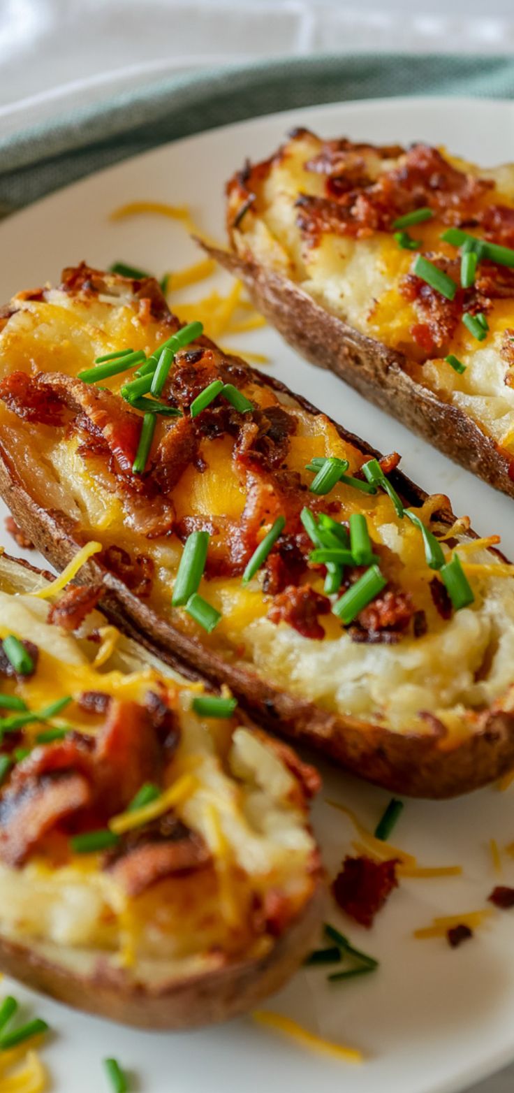 Air Fryer Stuffed Baked Potatoes