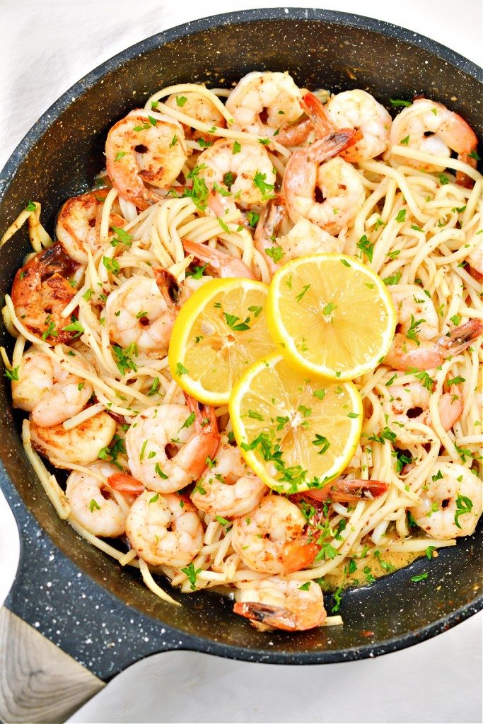Easy Keto Shrimp Scampi With Garlic Cream Sauce