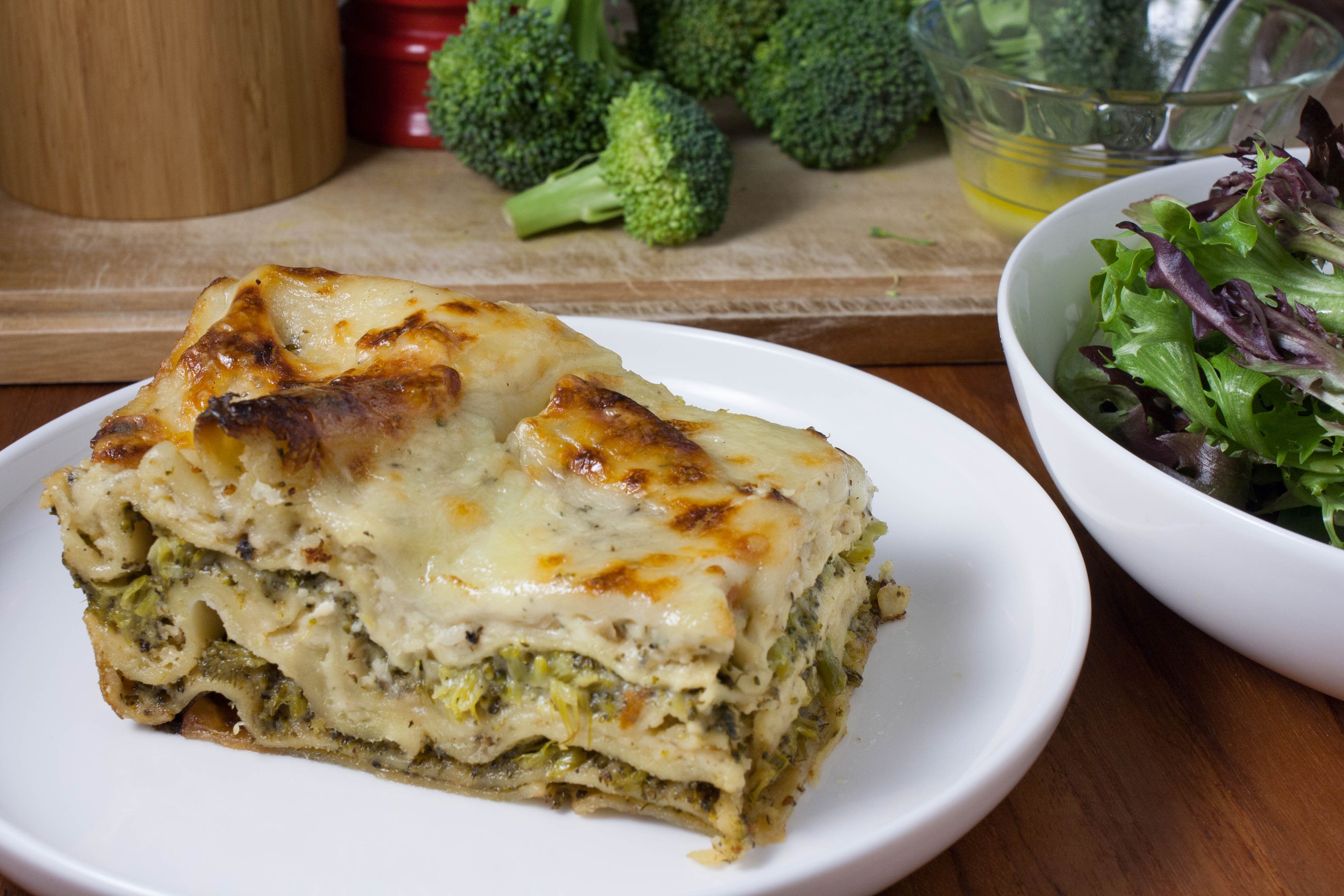 Broccoli and Blue Cheese Lasagna