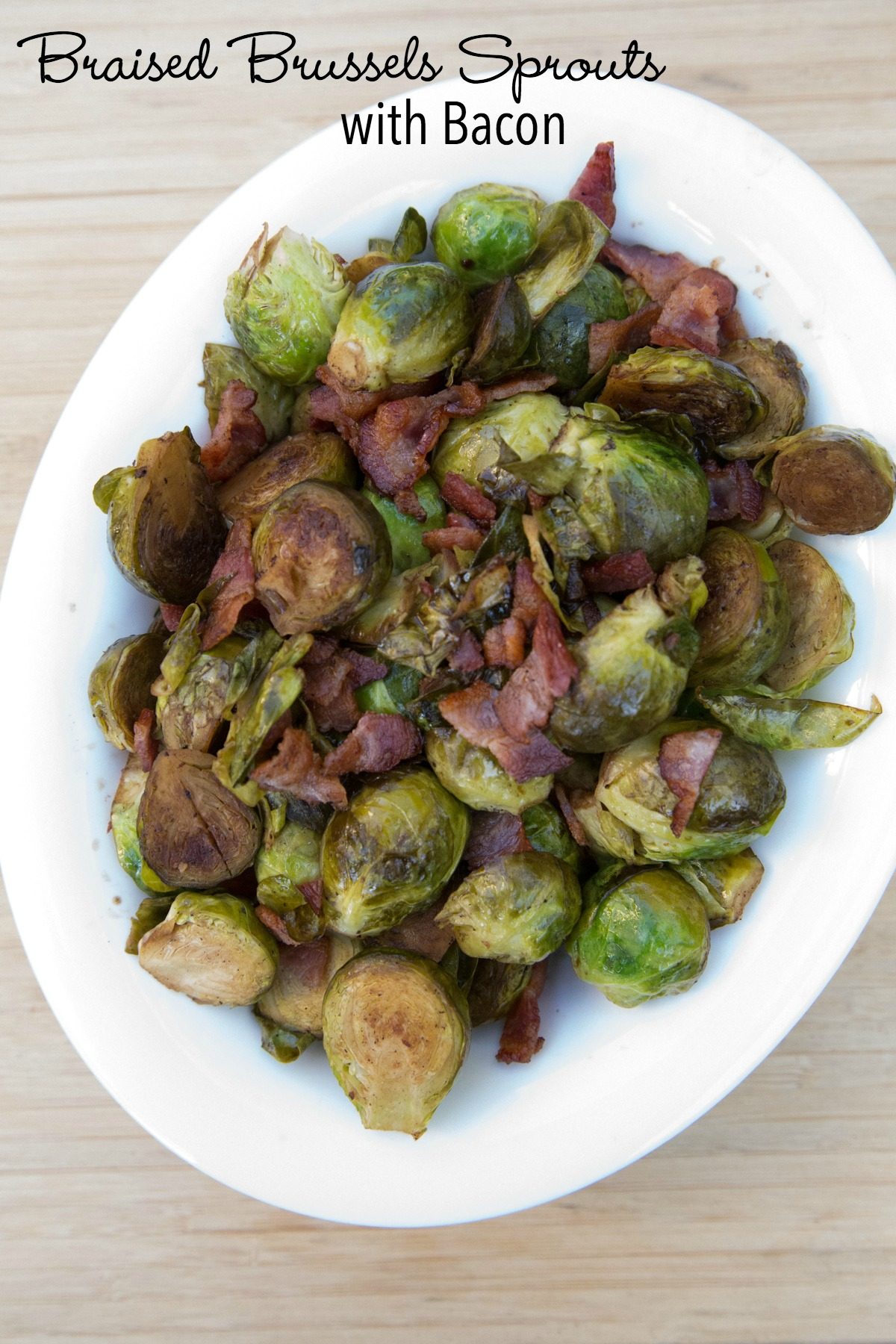 Braised Brussels Sprouts with Bacon