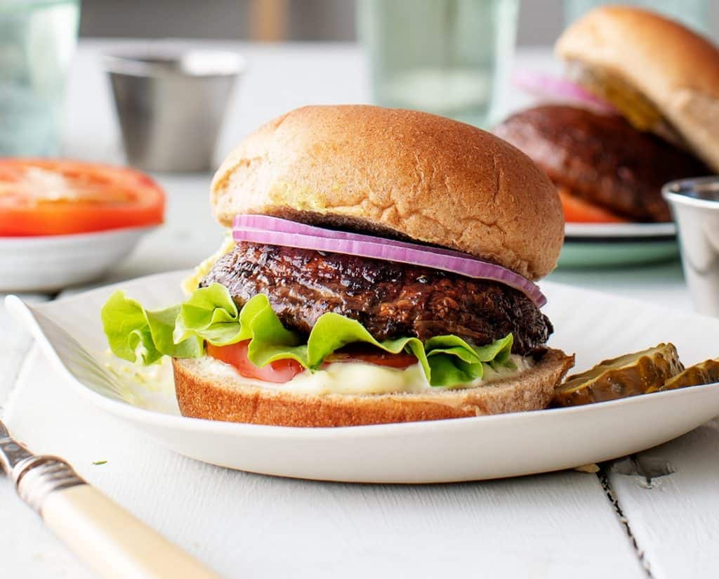 Delicious Portobello Mushroom Burger