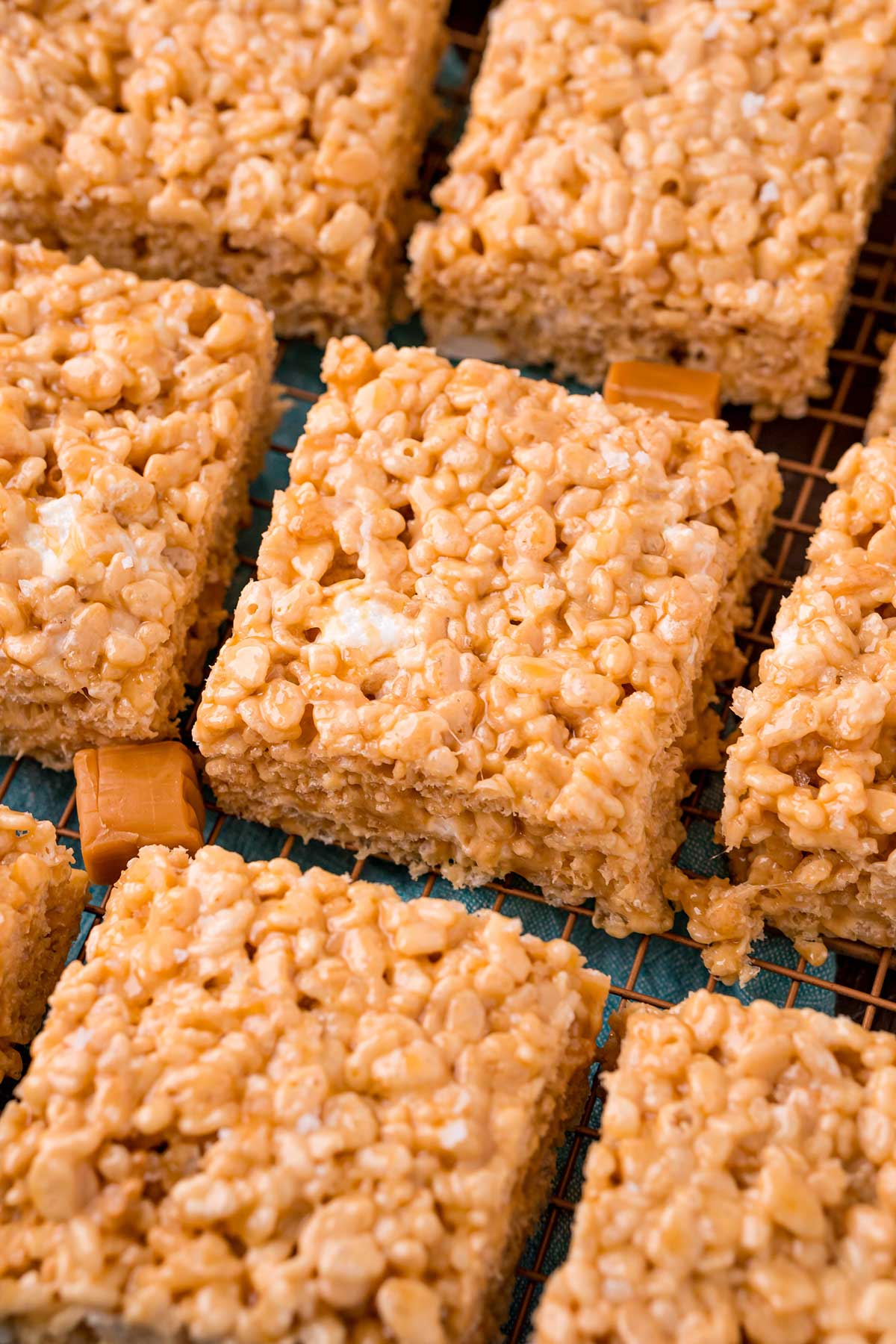 Salted Caramel Rice Krispies Treats