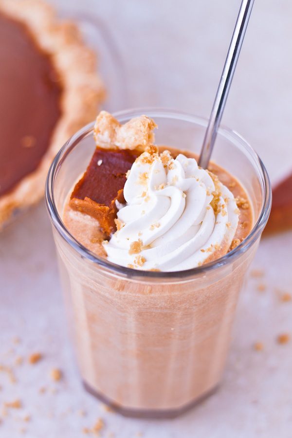 Leftover Thanksgiving Pumpkin Pie Milkshake