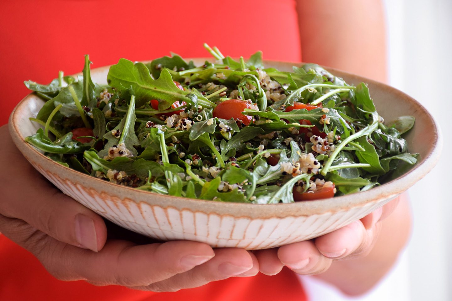 Arugula and Herb Salad with Pomegranate Molasses