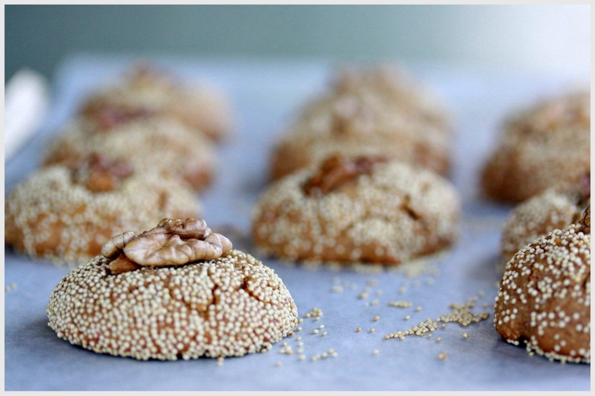 Amaranth Biscuits with Orange Blossom & Ginger