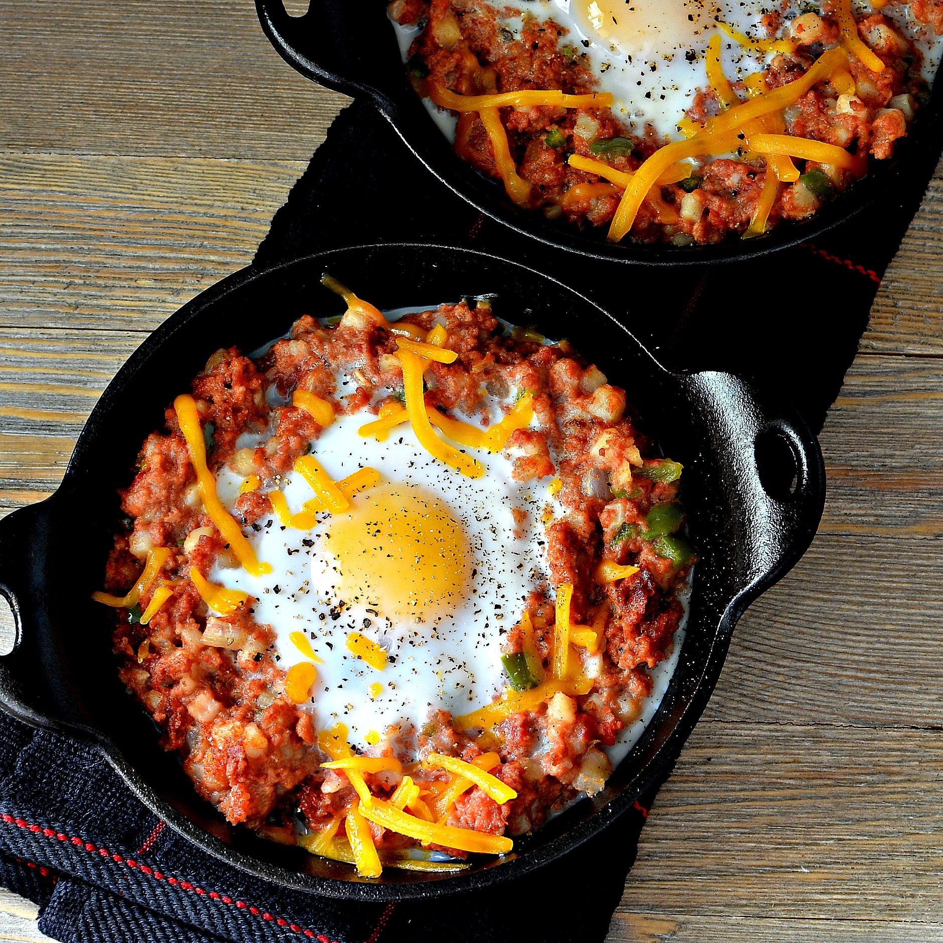One Skillet Corned Beef Hash Breakfast