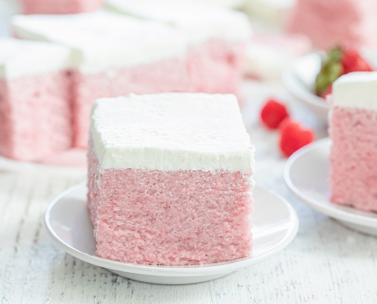 2 Ingredient No Bake Berry Cloud Cake