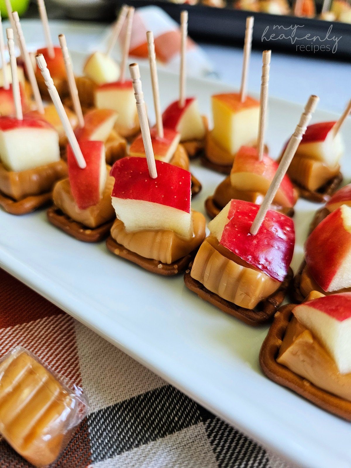 Caramel Apple Pretzel Bites