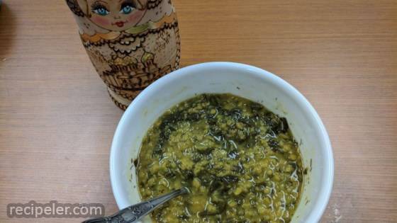 Fragrant Red Lentil and Rainbow Chard Soup