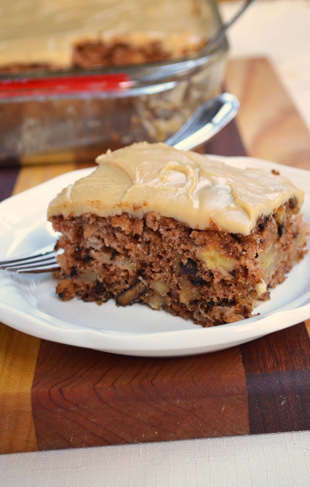 Old-Fashioned Apple Cake with Brown Sugar Frosting