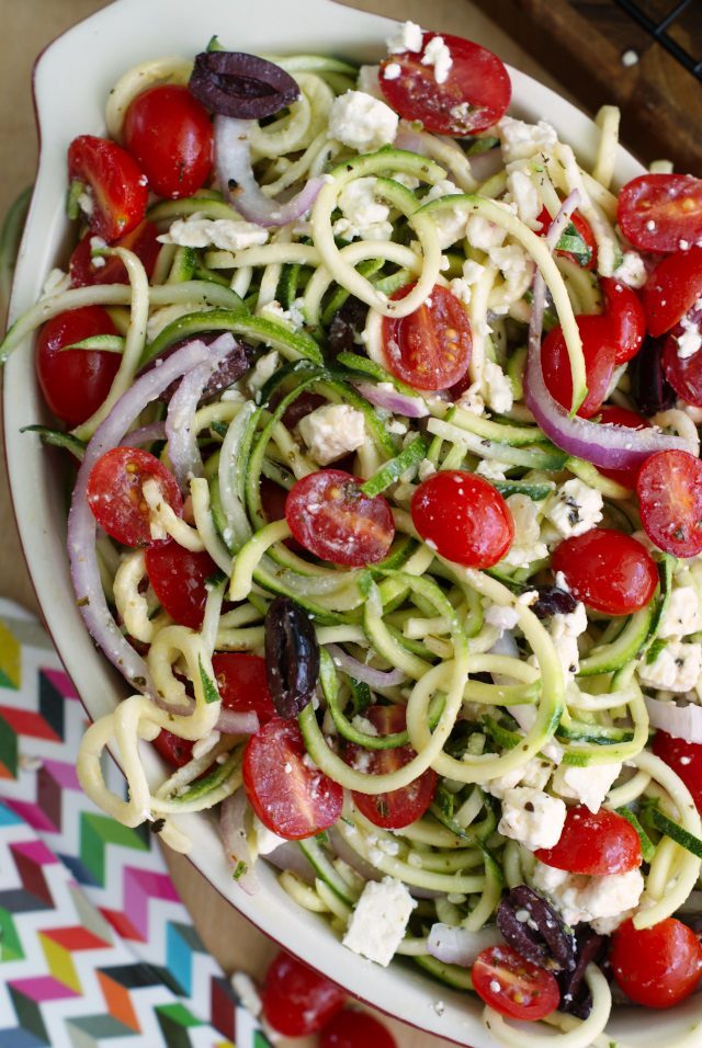 Greek Zoodle Salad
