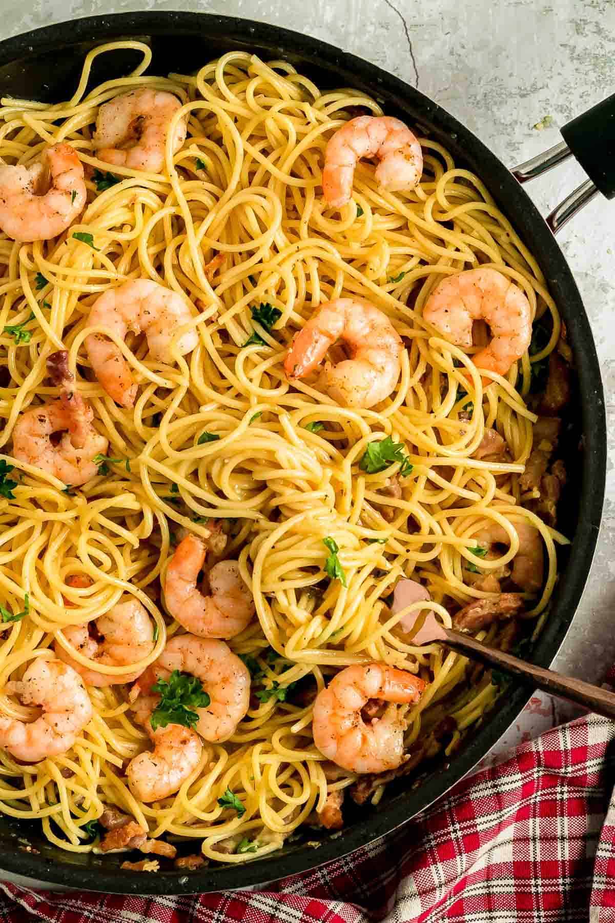 Shrimp Carbonara