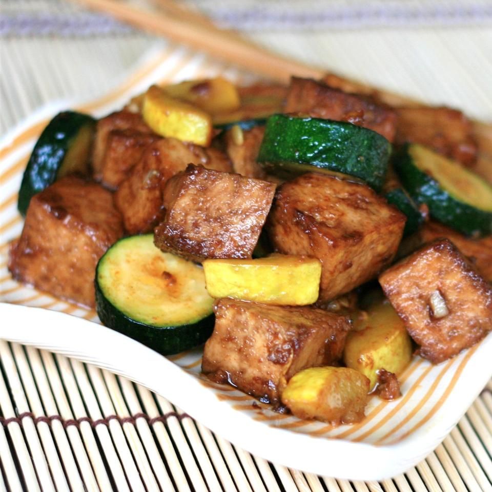 Yellow Squash & Tofu Stir Fry