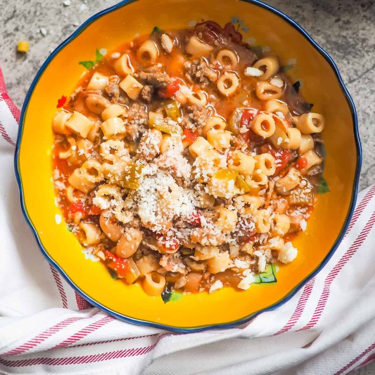 Delicious Bowl of Pasta e Fagioli