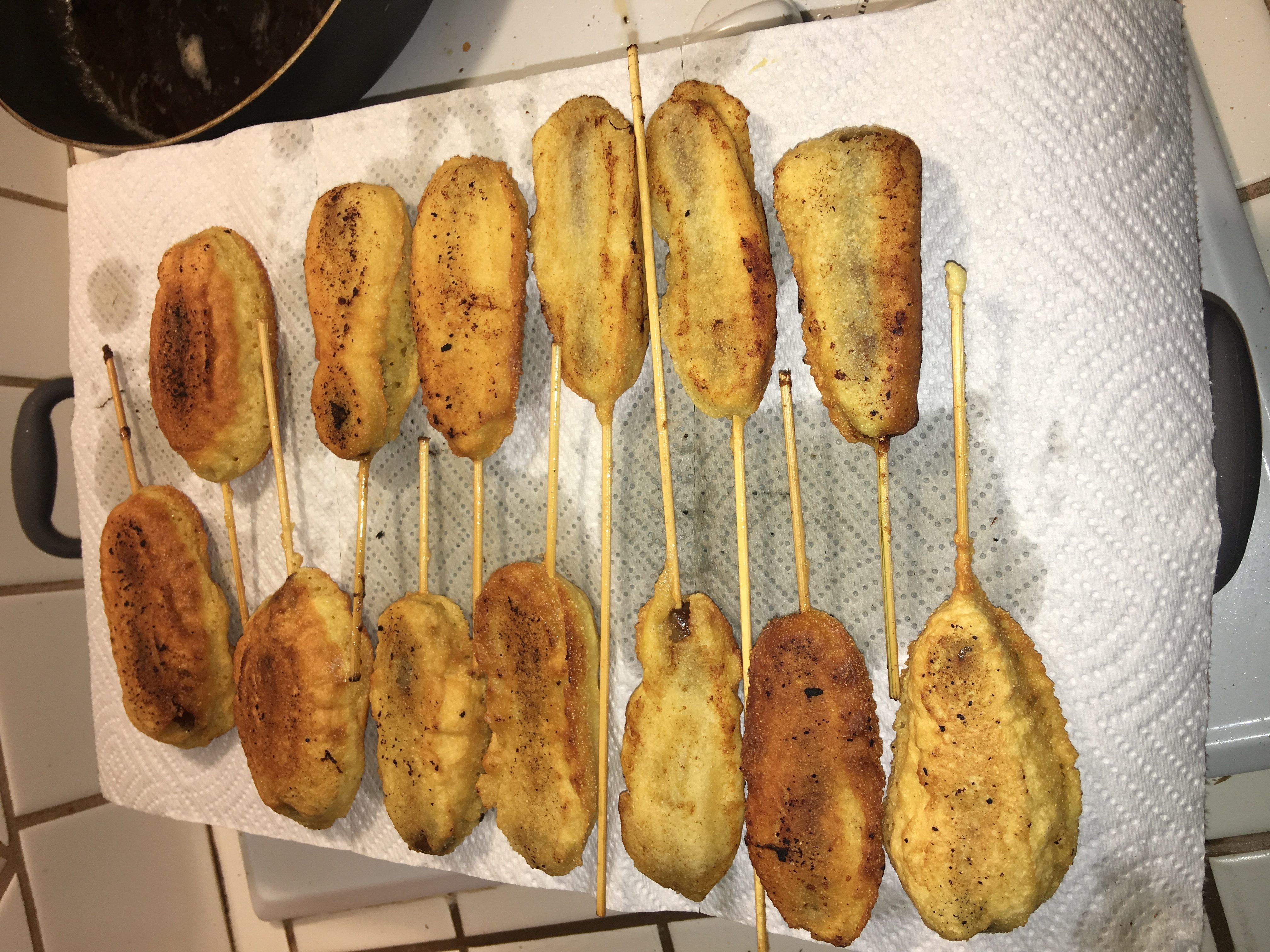 Breakfast Sausage Corn Dogs