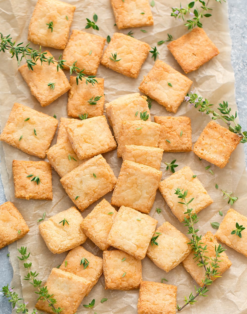 2 Ingredient Keto Cheese Crackers