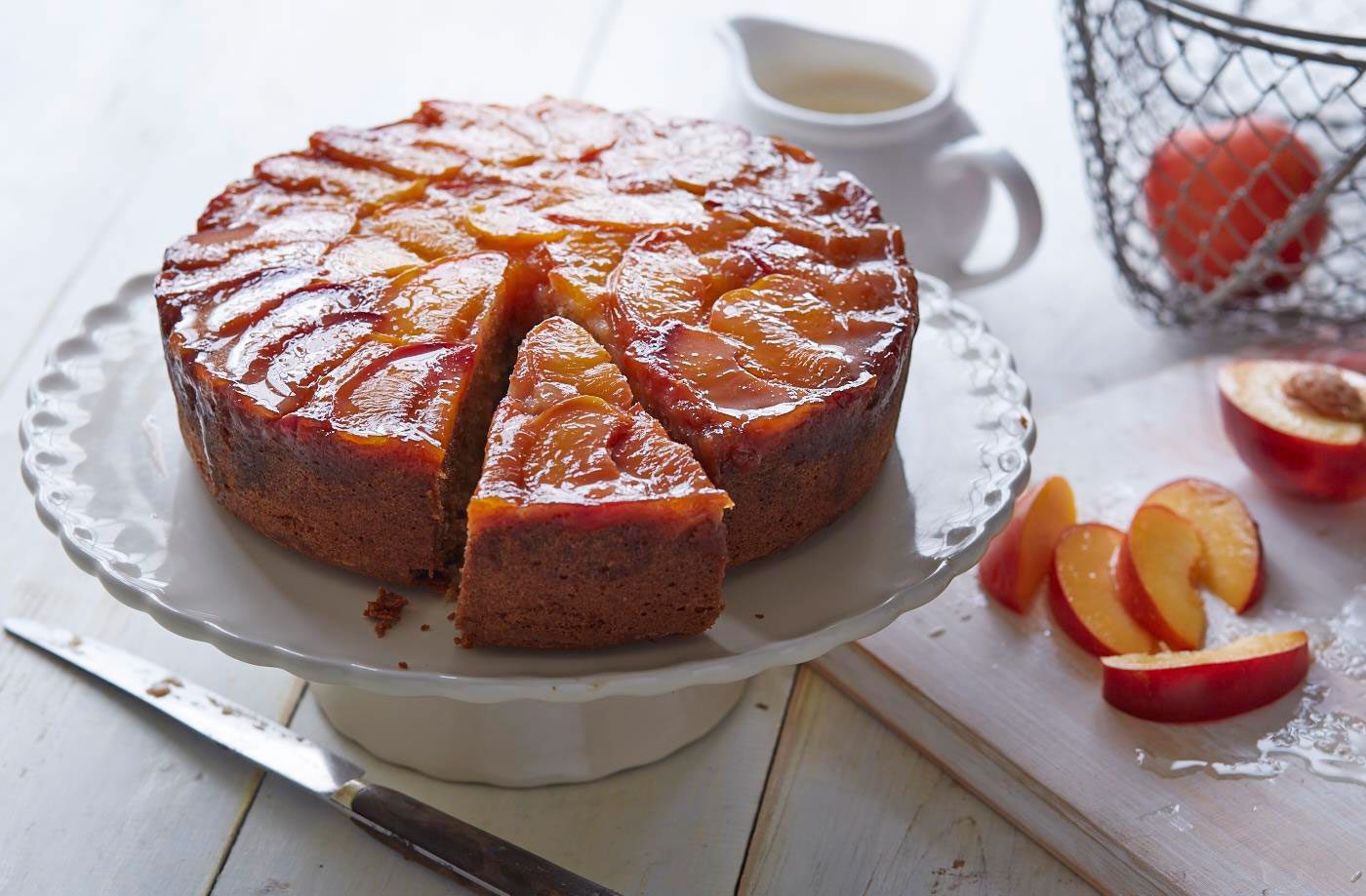 Nectarine Upside-Down Cake