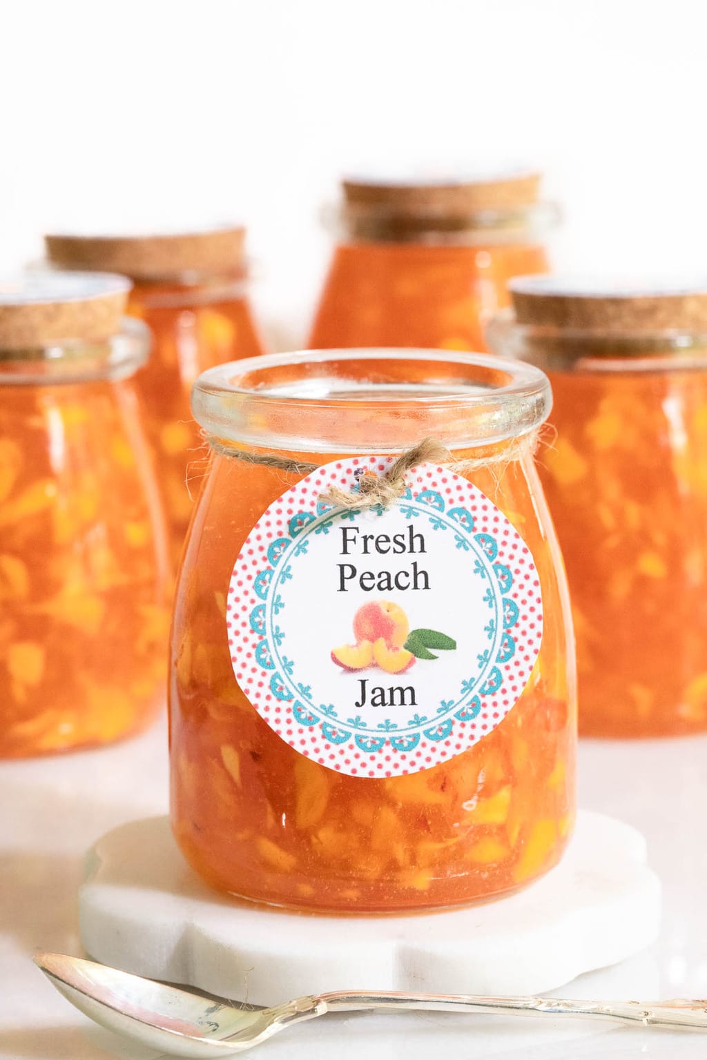 Super Easy Peach Freezer Jam