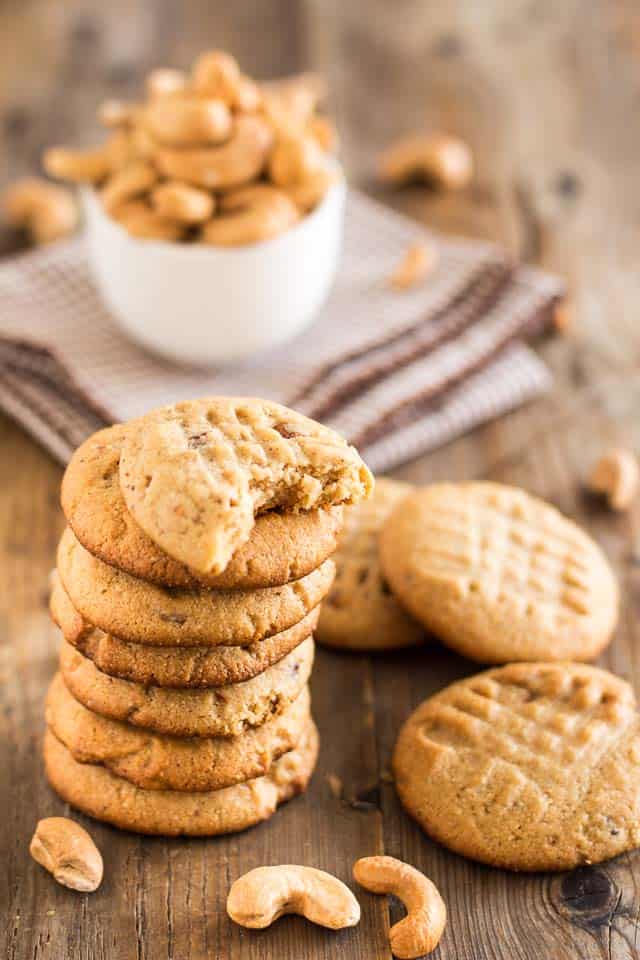 Roasted Cashew Butter Cookies
