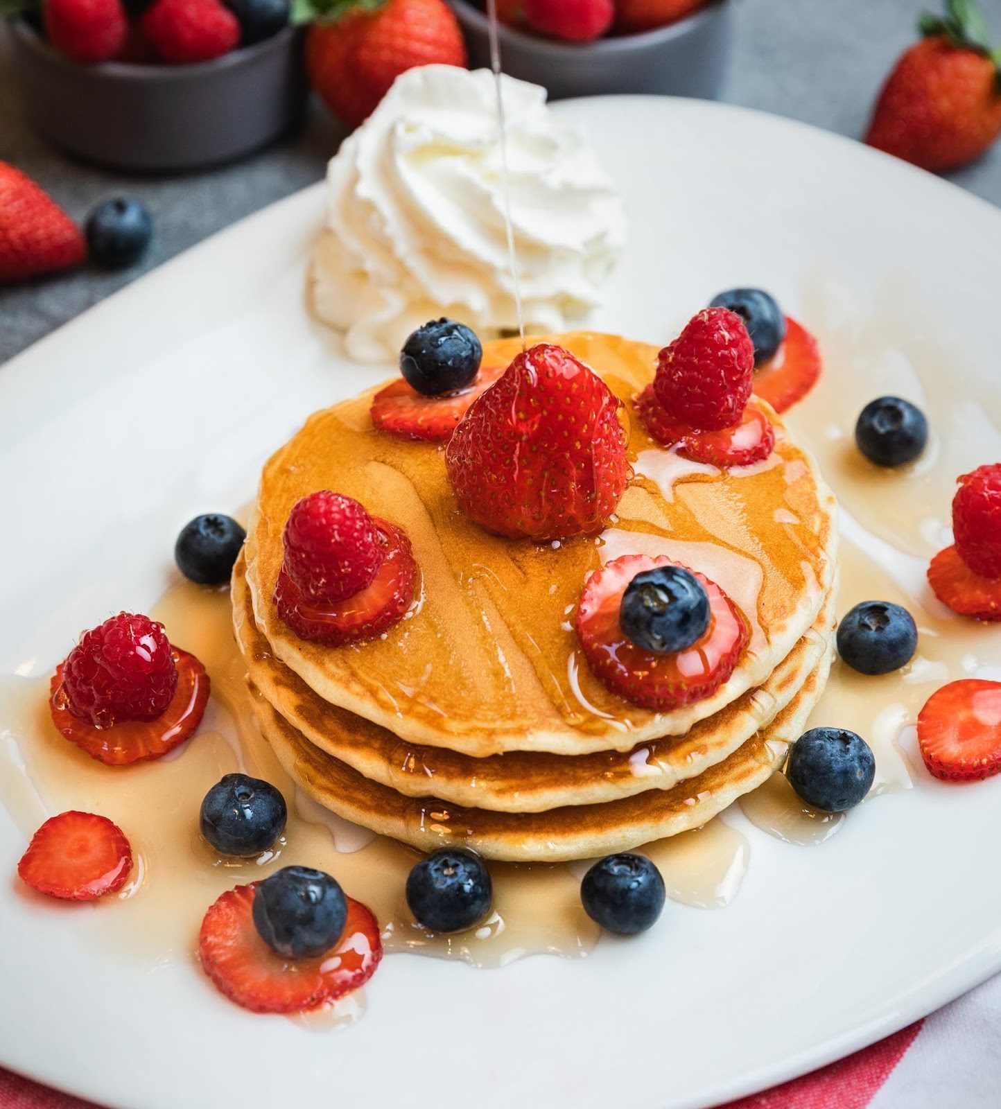 Fluffy Orange Creamsicle Pancakes