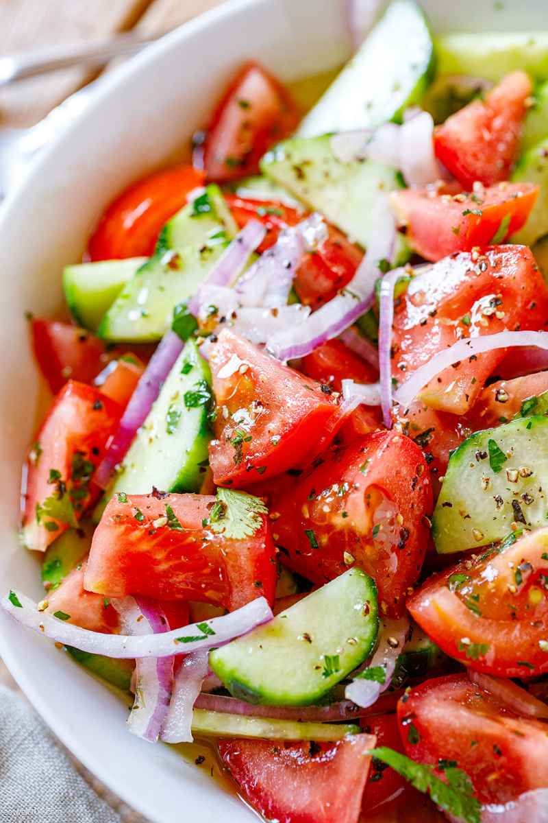 Easy Tomato Cucumber Salad