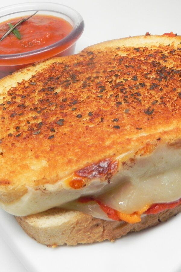 Lazy Chicken Parmesan Grilled Cheese