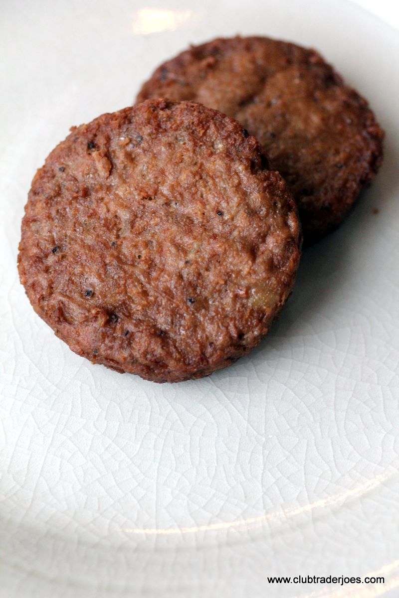 Trader Joe's Veggie Sausage Patties on a plate