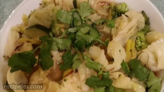 Cabbage, Leek, and Broccoli Soup