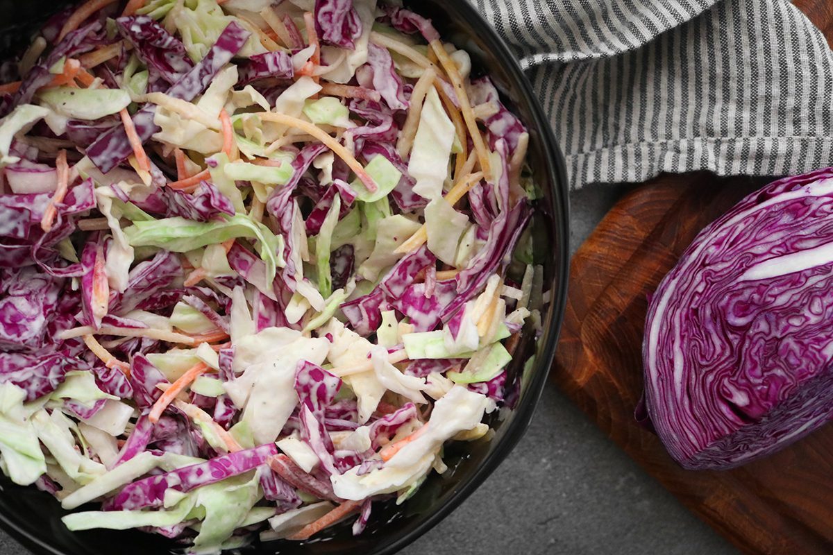 Simple Vegan Coleslaw - Clean Green Simple