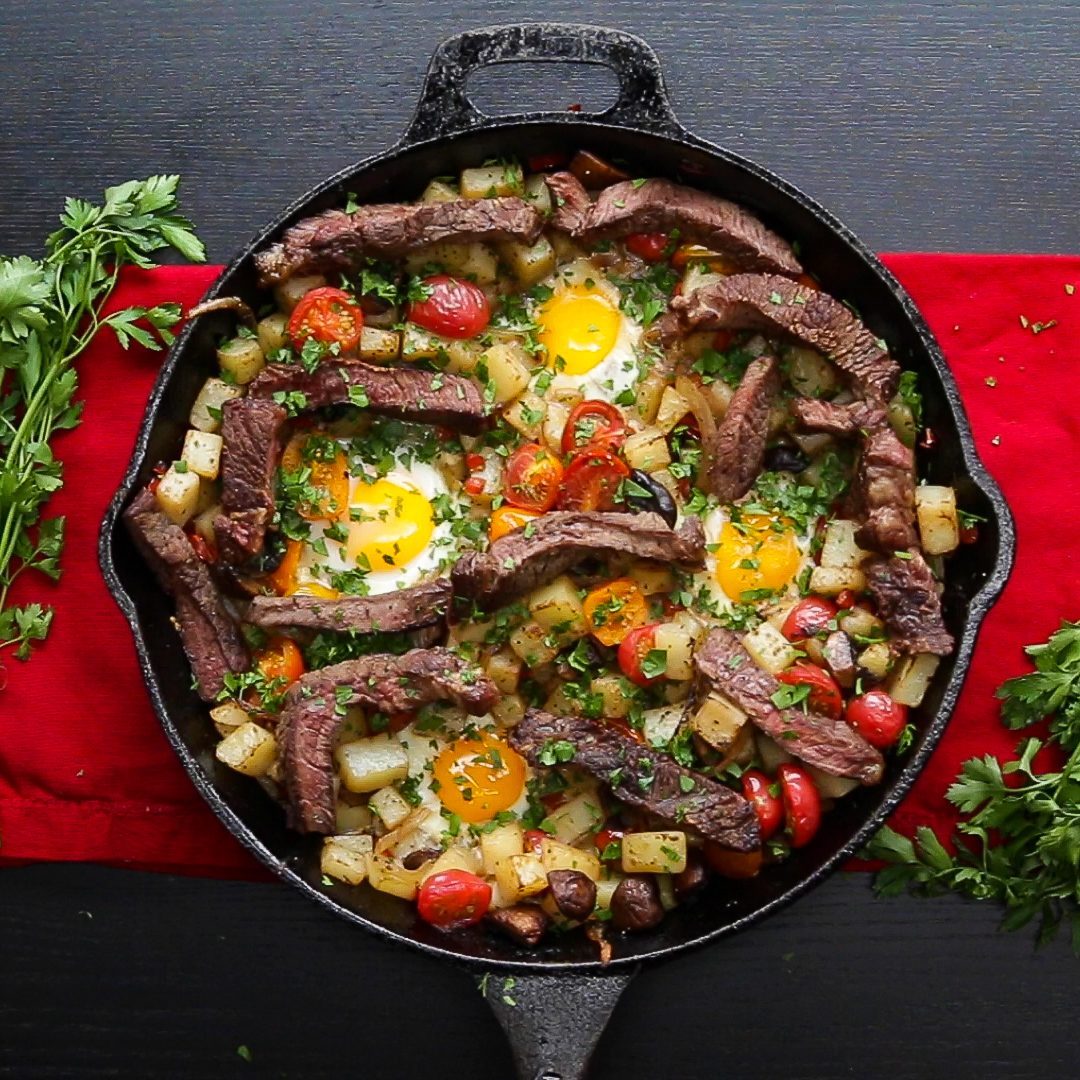 Steak and Eggs Hash