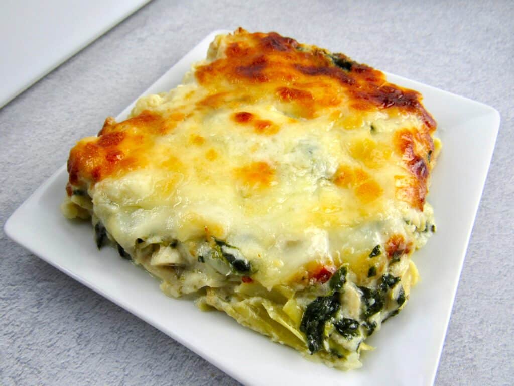 Spinach Artichoke Chicken Casserole