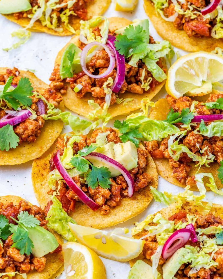 Crispy Ground Turkey Tostadas