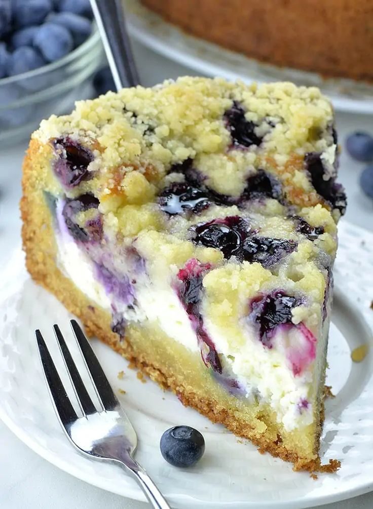 Blueberry Cream Cheese Coffee Cake