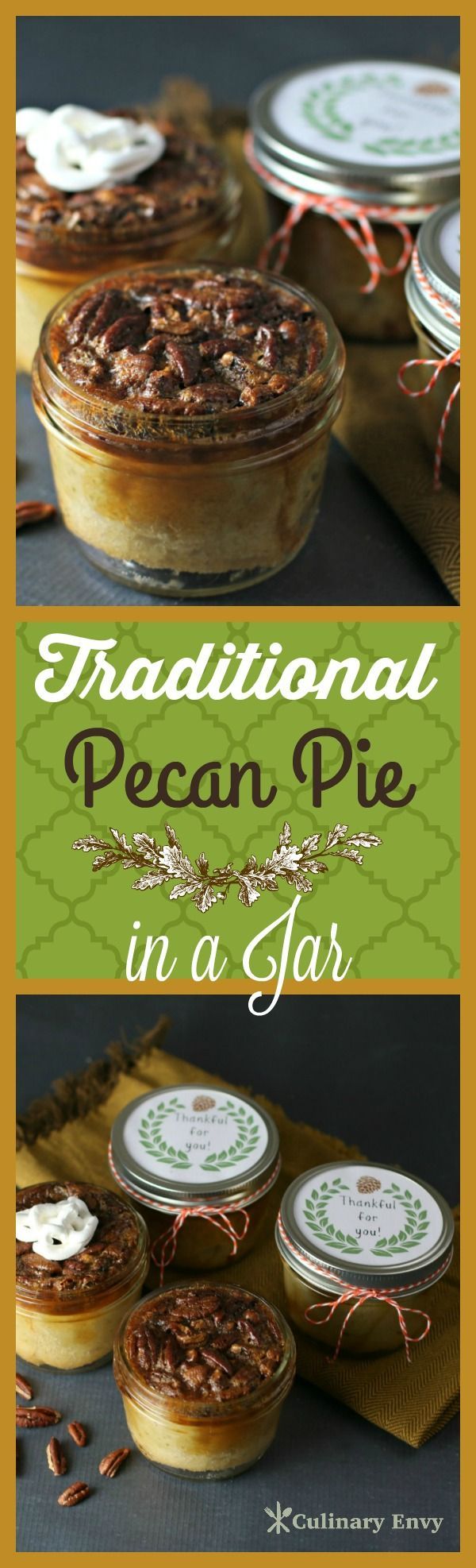 Traditional Pecan Pie in a Jar