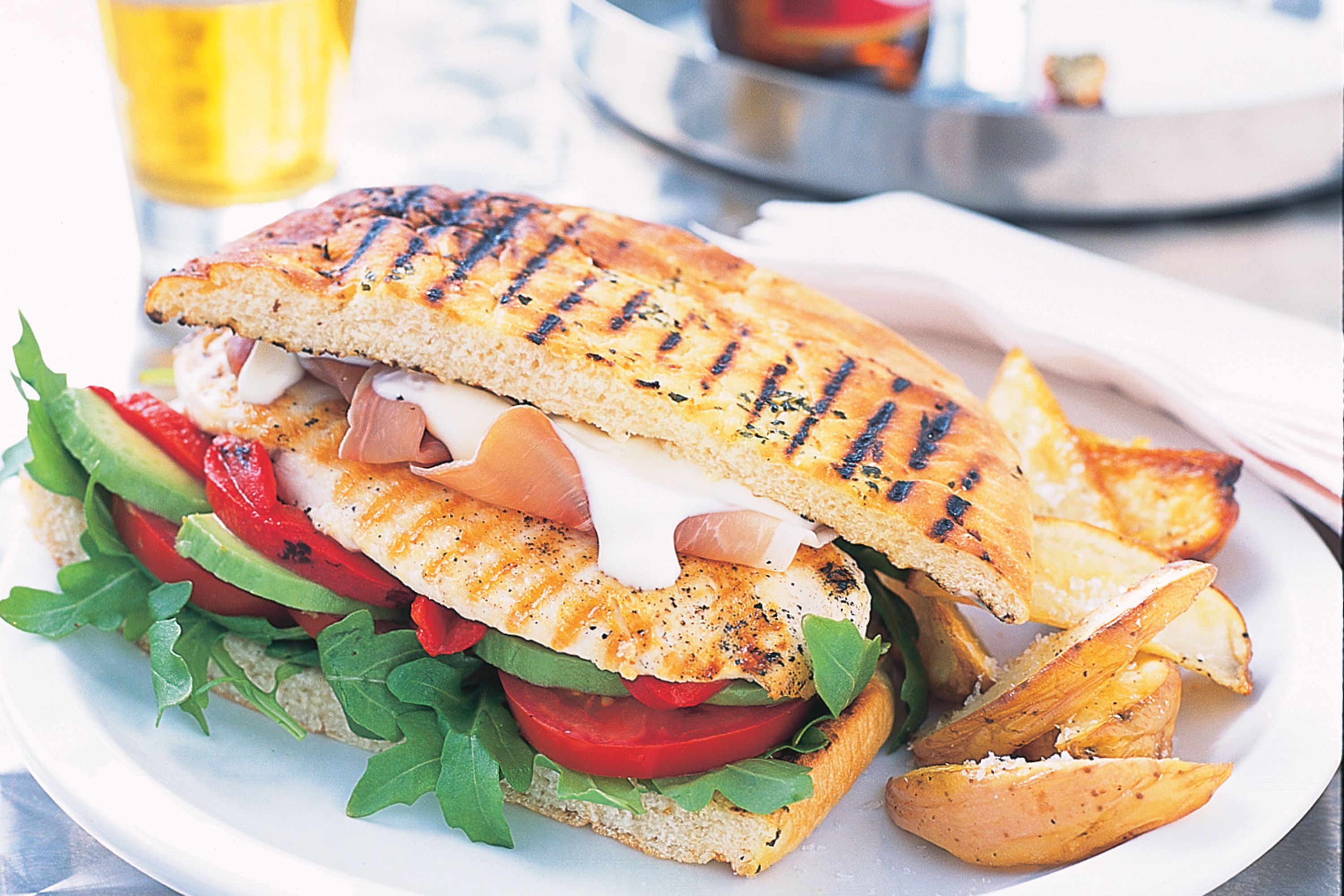 Gourmet chicken sandwich