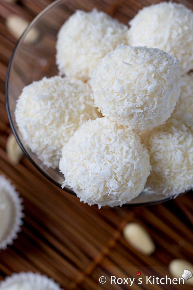 Homemade Raffaello Almond Coconut Candies