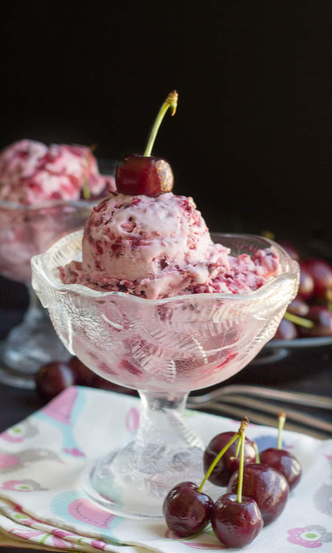 Quick & Easy Homemade Cherry Ice Cream