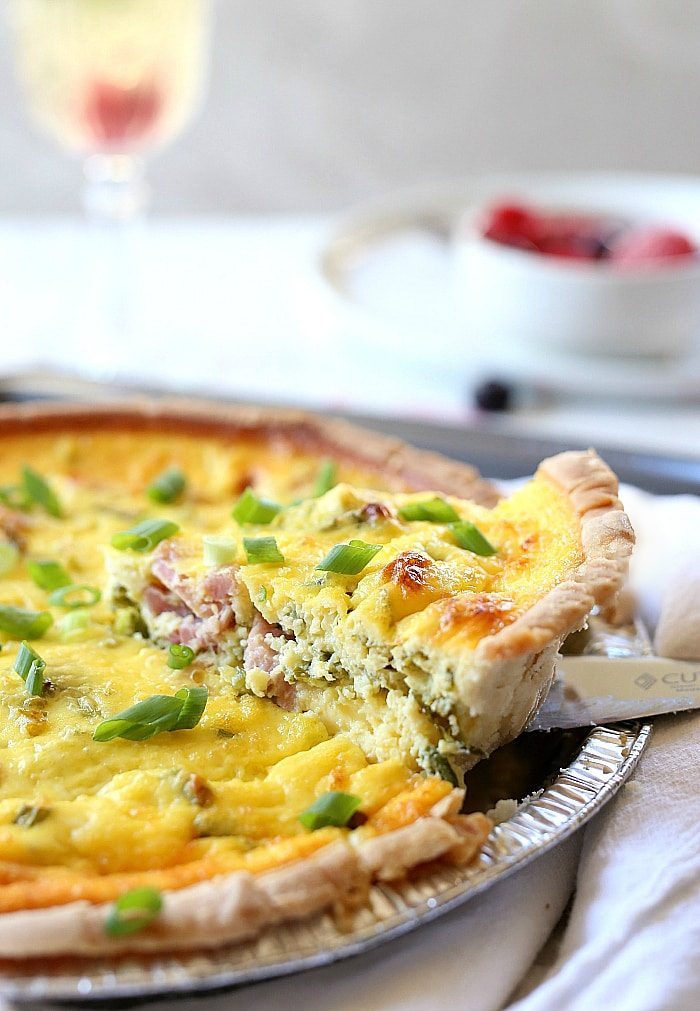 Healthy Quiche with Kale and Ham